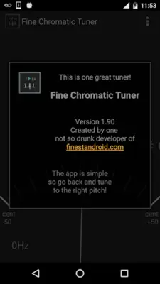 Fine Chromatic Tuner android App screenshot 0