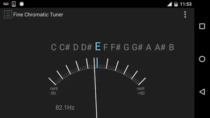 Fine Chromatic Tuner android App screenshot 2