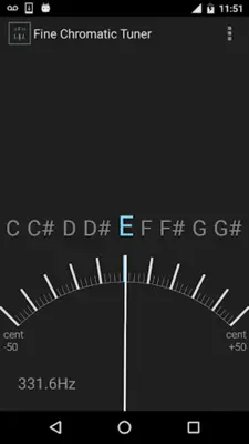 Fine Chromatic Tuner android App screenshot 5